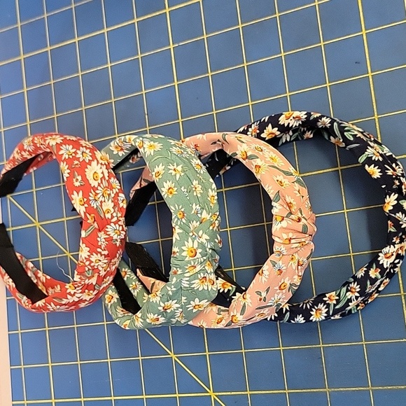 Floral Knotted Headbands Set 4 - Picture 2 of 7